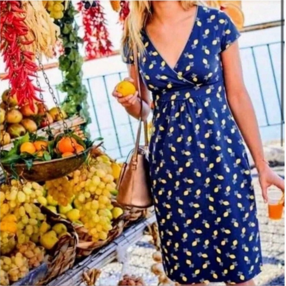 Boden Lola Lemon Print Cap Sleeve
Dress - Size 6R - EUC